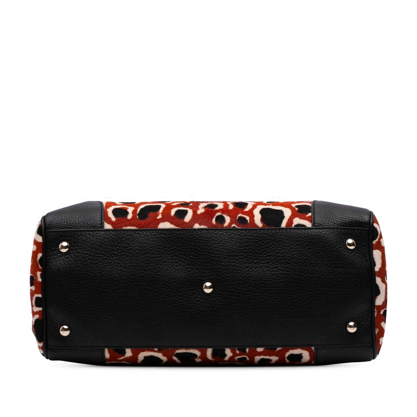 Gucci Medium Pony Hair Bamboo Shopper Satchel