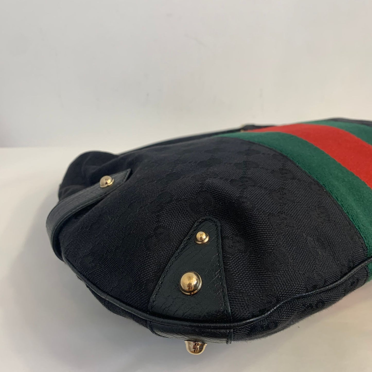 Gucci Horsebit Web Hobo Bag