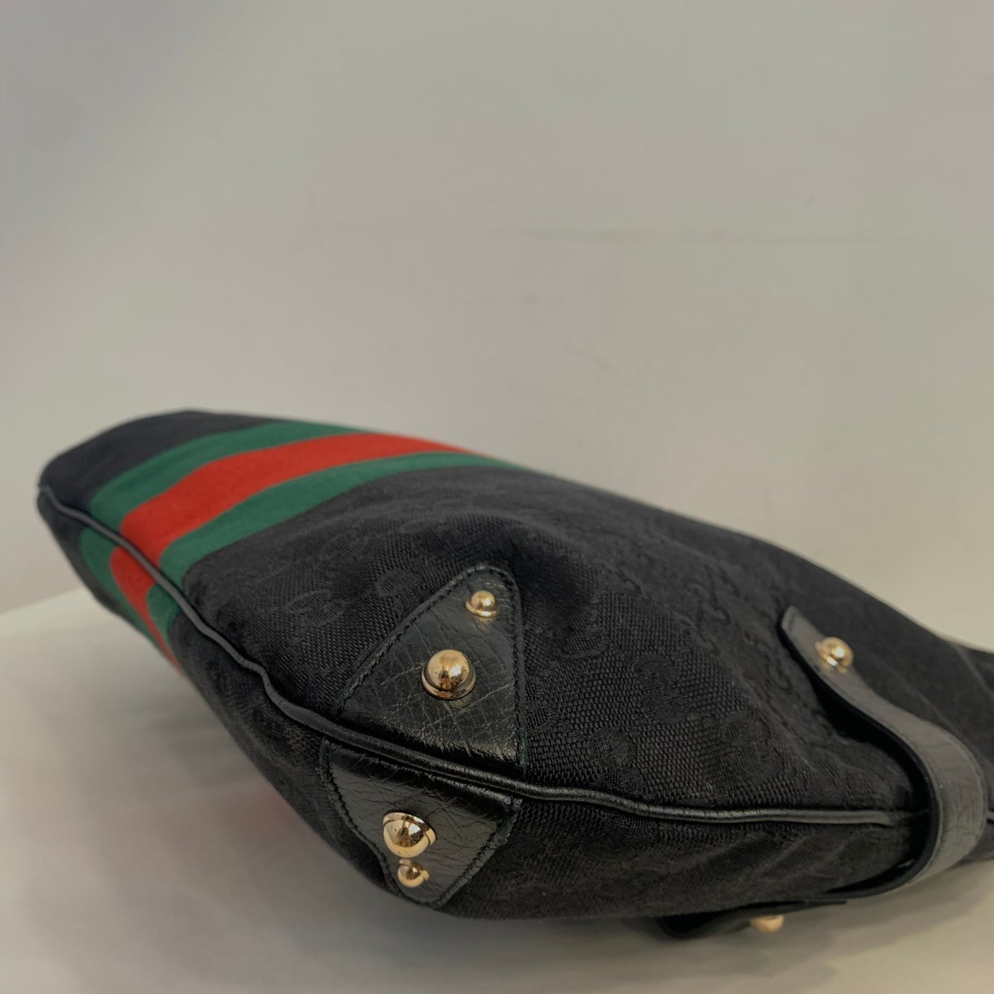 Gucci Horsebit Web Hobo Bag
