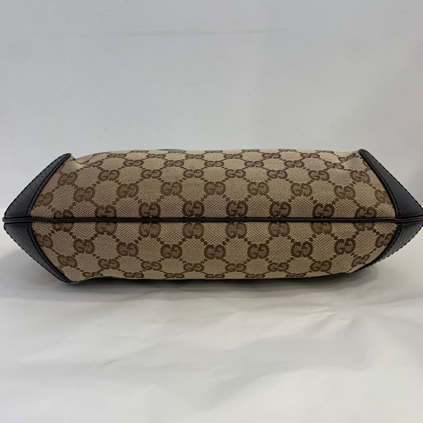 Gucci GG Canvas Horsebit Hobo Bag Small