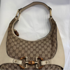 Gucci GG Canvas Bamboo Horsebit Amalfi Hobo