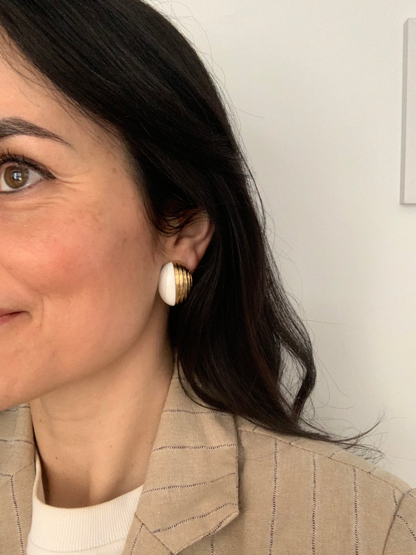 Pendientes de clip vintage