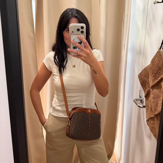 Celine Macadam Coated Canvas Crossbody