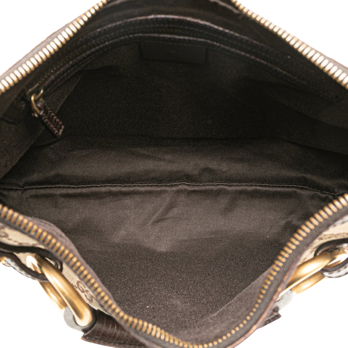 Gucci GG Canvas Horsebit Hobo Bag Small
