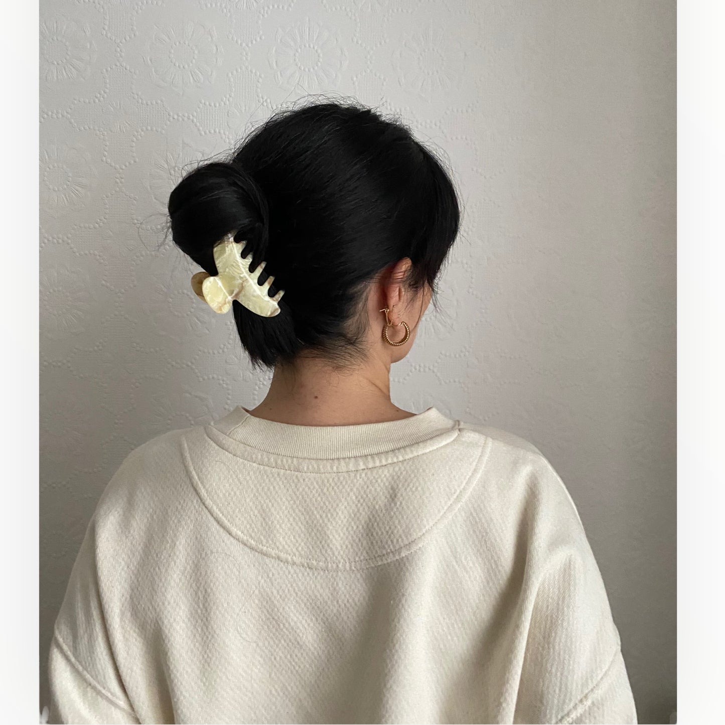 Hair clip S | Marble