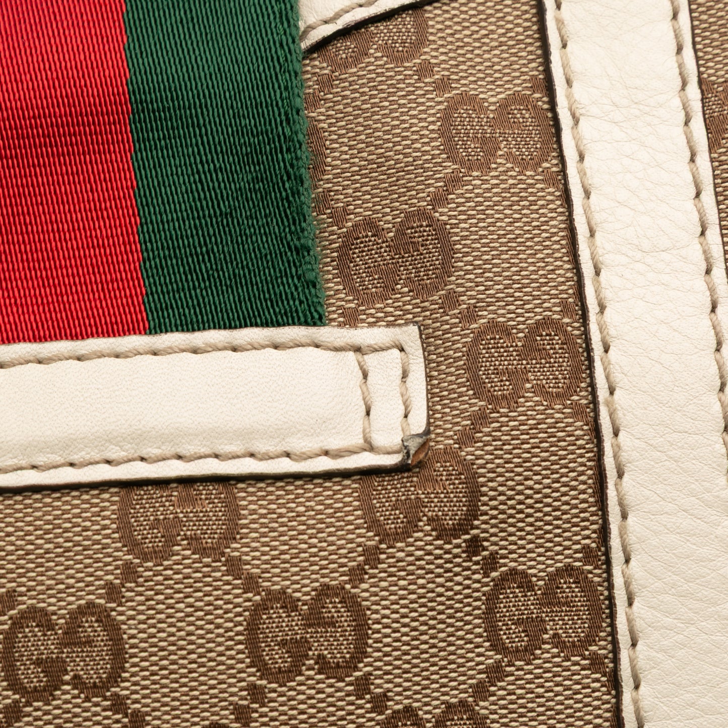 Gucci GG Canvas Web New Ladies Tote
