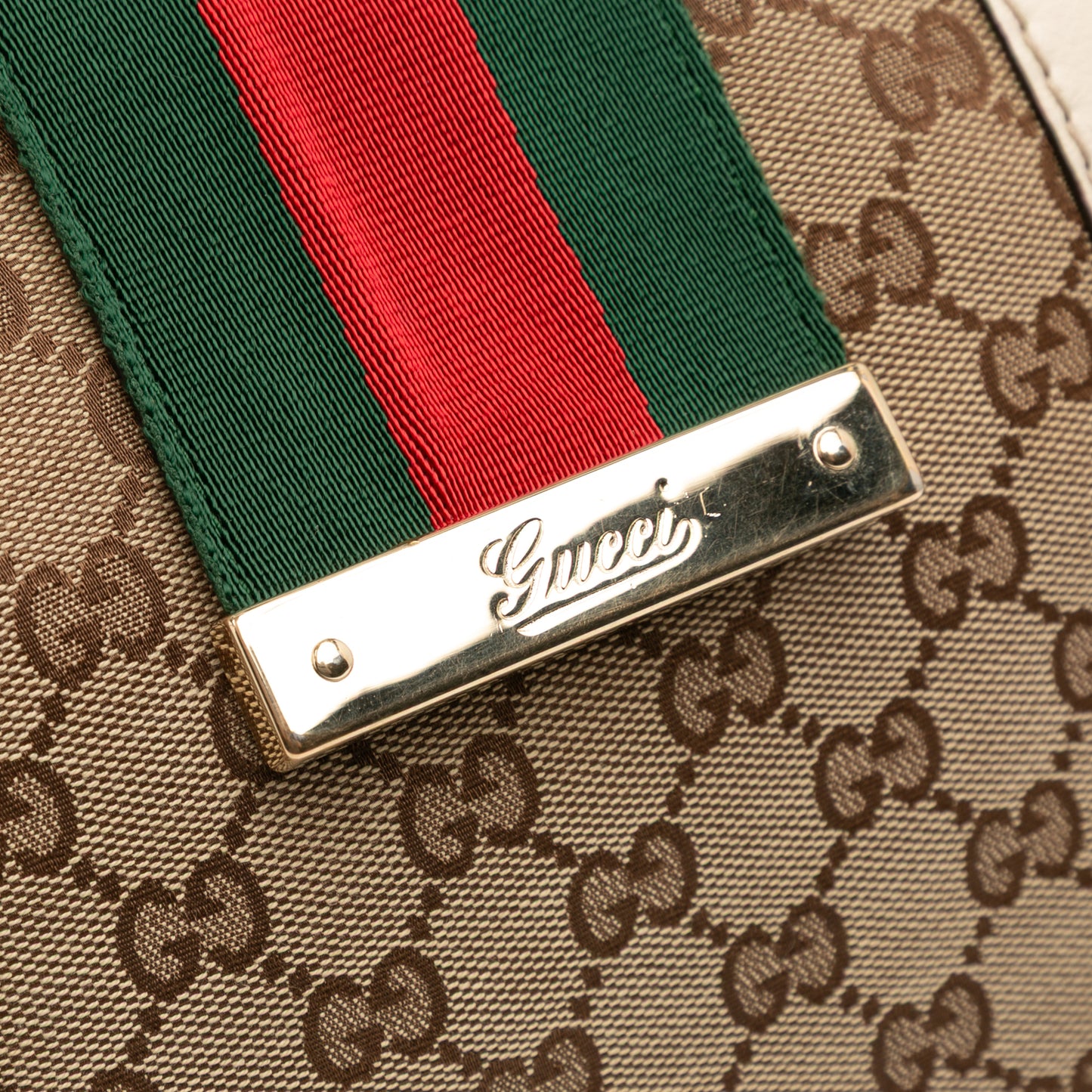 Gucci GG Canvas Web New Ladies Tote