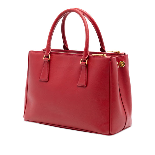Prada Small Saffiano Lux Galleria Double Zip Satchel