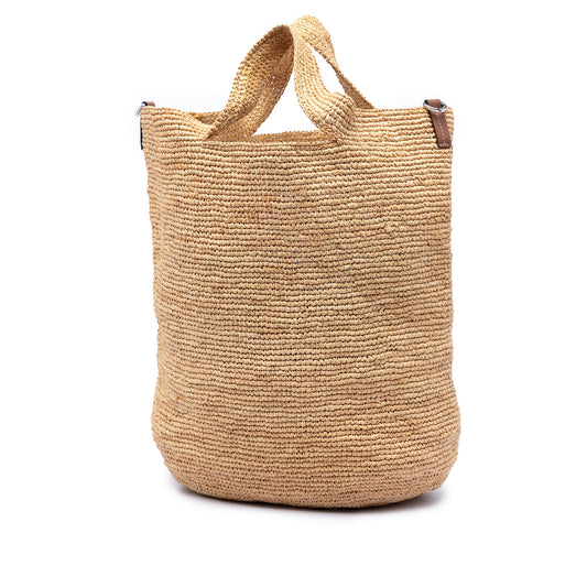 Bolso trenzado Slit de rafia Loewe