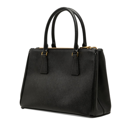 Prada Small Saffiano Lux Galleria Double Zip Satchel