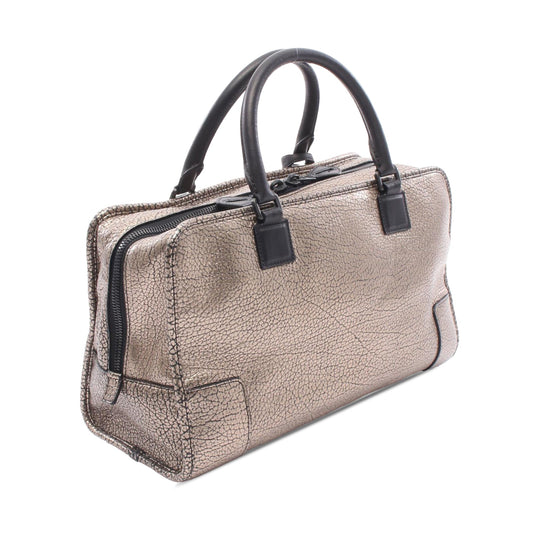 Loewe Cracked Metallic Leather Amazona 36