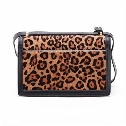Loewe Barcelona Shoulder Bag Brown X Black