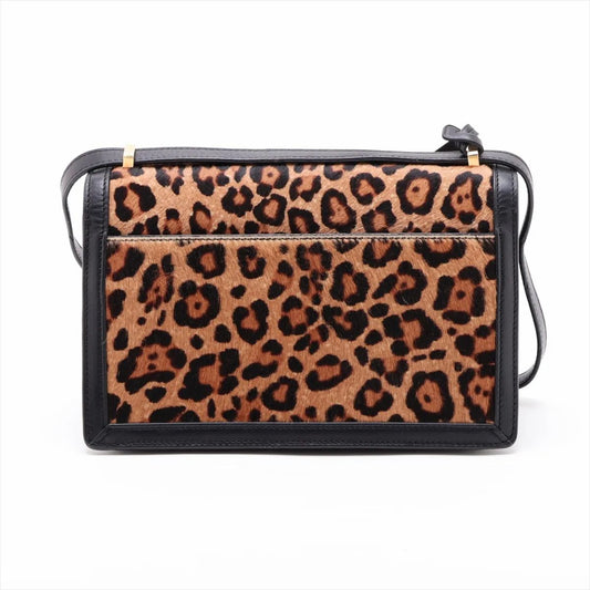 Bolso de hombro Loewe Barcelona marrón y negro