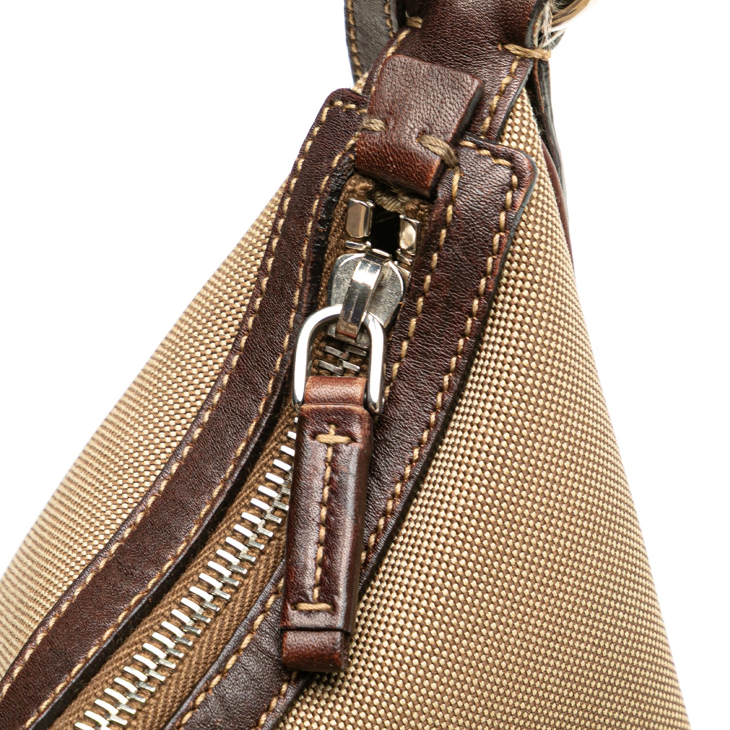 Prada Canvas Canapa Logo Shoulder Bag