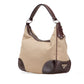 Prada Canvas Canapa Logo Shoulder Bag