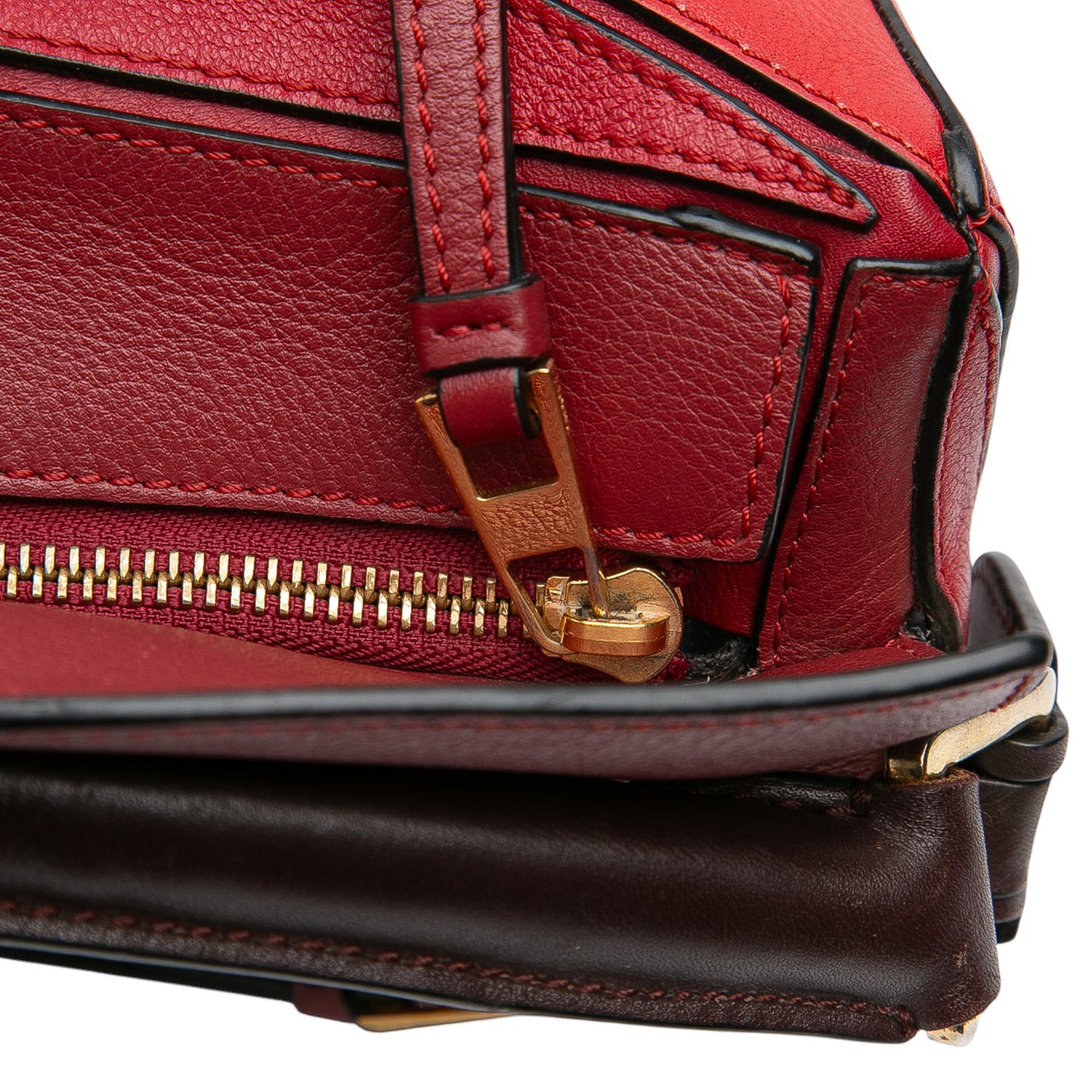Loewe Medium Tricolor Calfskin Puzzle Satchel