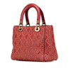 Dior Medium Lambskin Cannage Studded Supple Lady Dior
