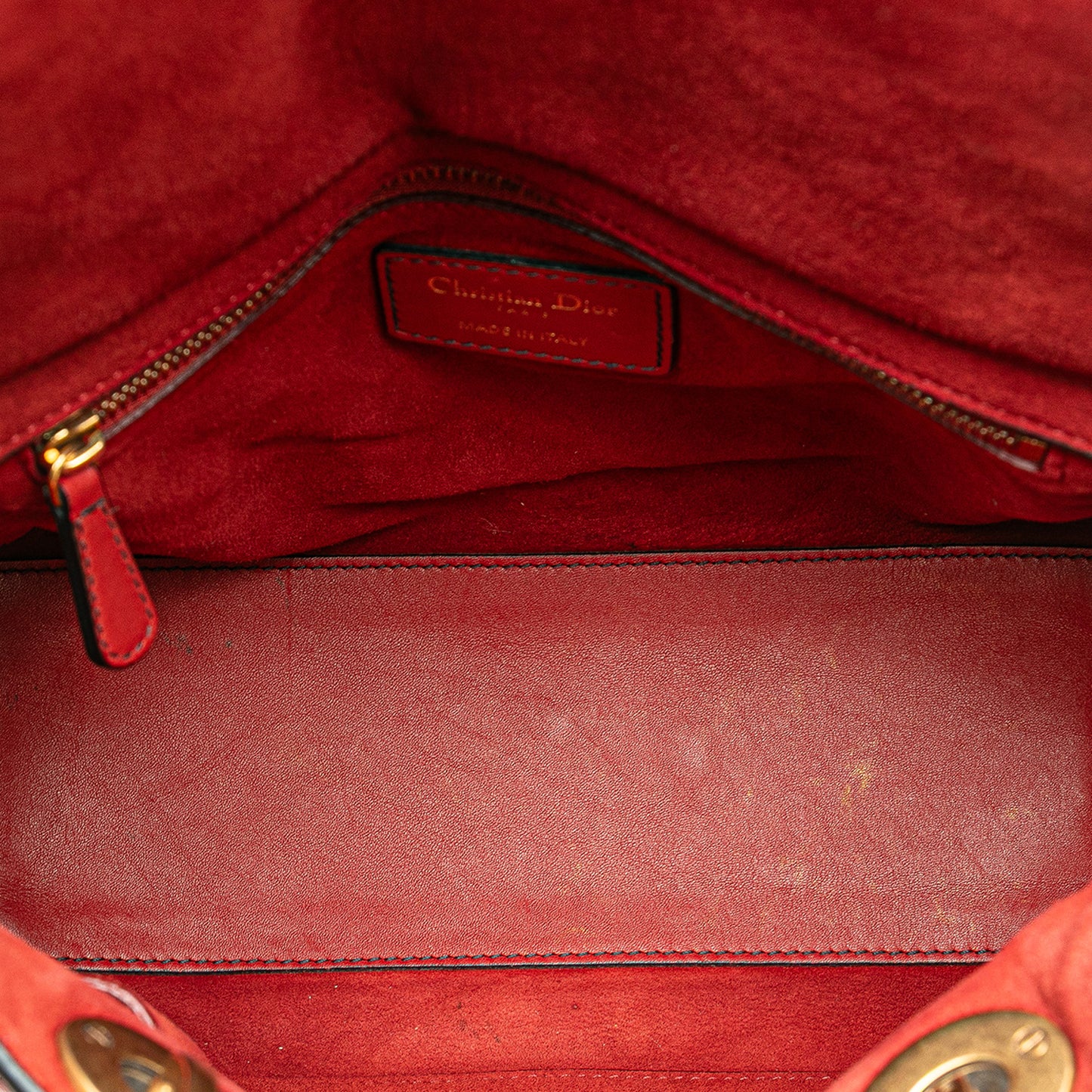 Dior Medium Lambskin Cannage Studded Supple Lady Dior