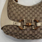 Gucci GG Canvas Bamboo Horsebit Amalfi Hobo