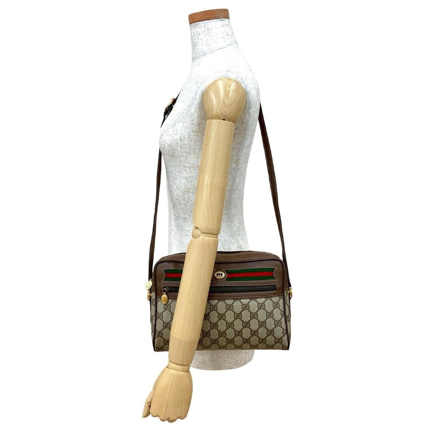 Gucci GG Supreme Web Sherry Line Crossbody