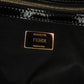 Fendi Shearling Pequin Baguette Satchel