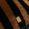 Fendi Shearling Pequin Baguette Satchel