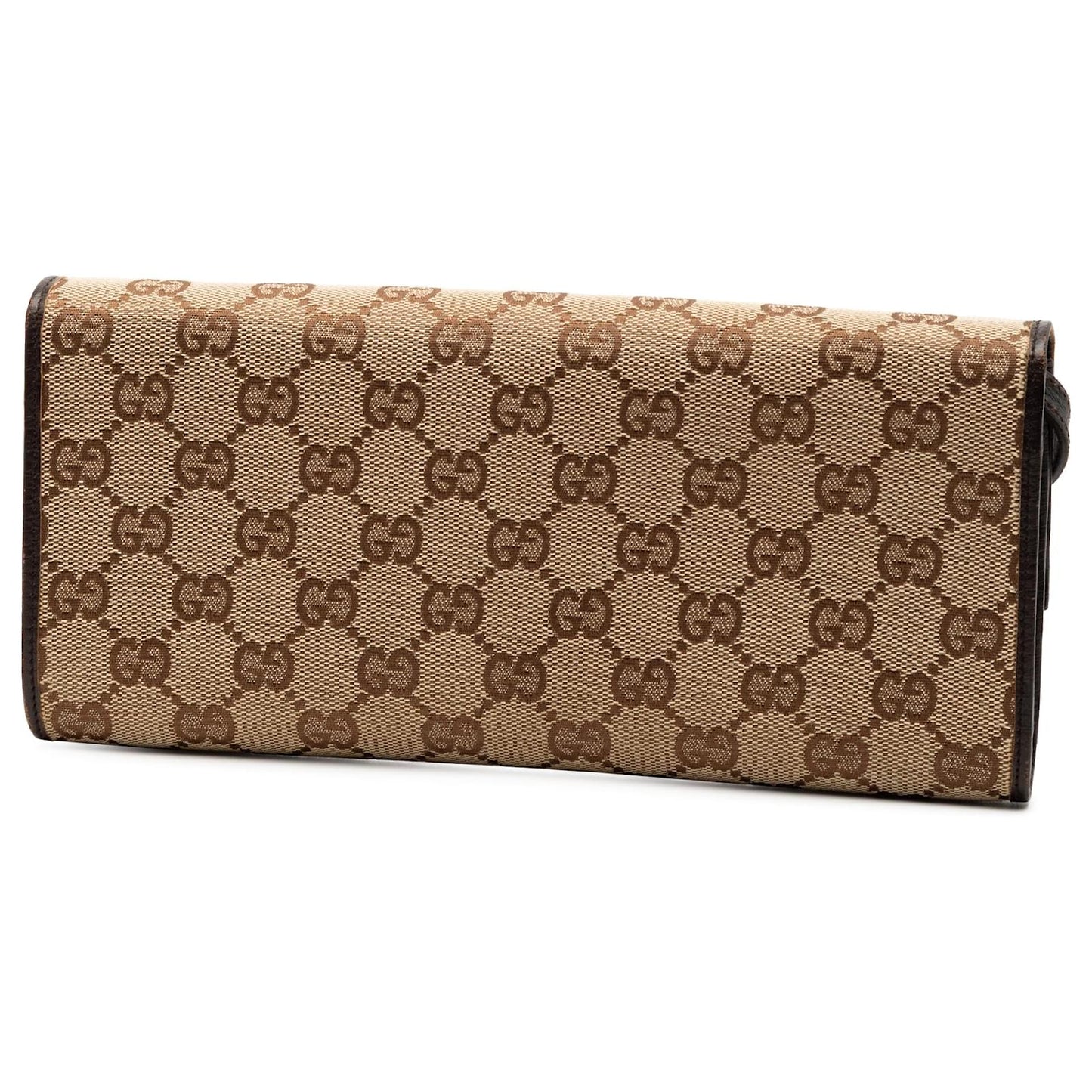 Gucci GG Canvas Bamboo Wallet Crossbody