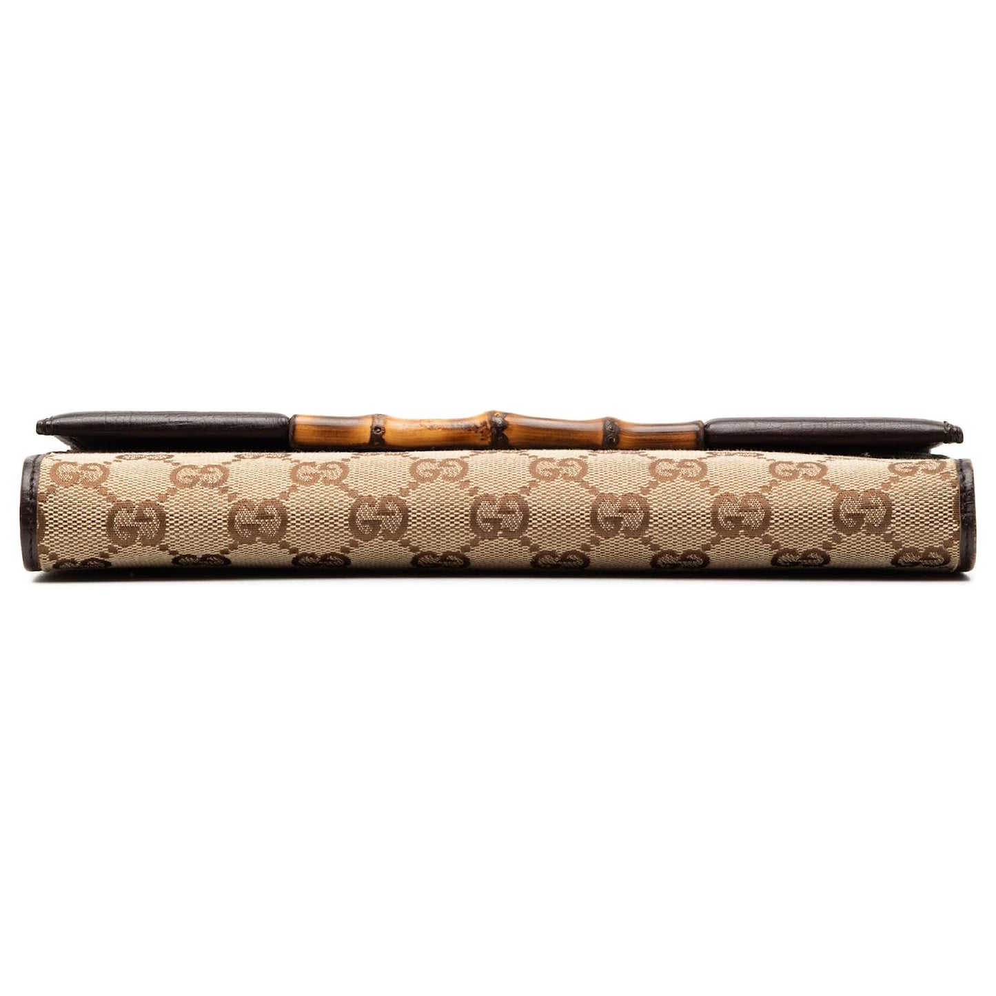 Gucci GG Canvas Bamboo Wallet Crossbody