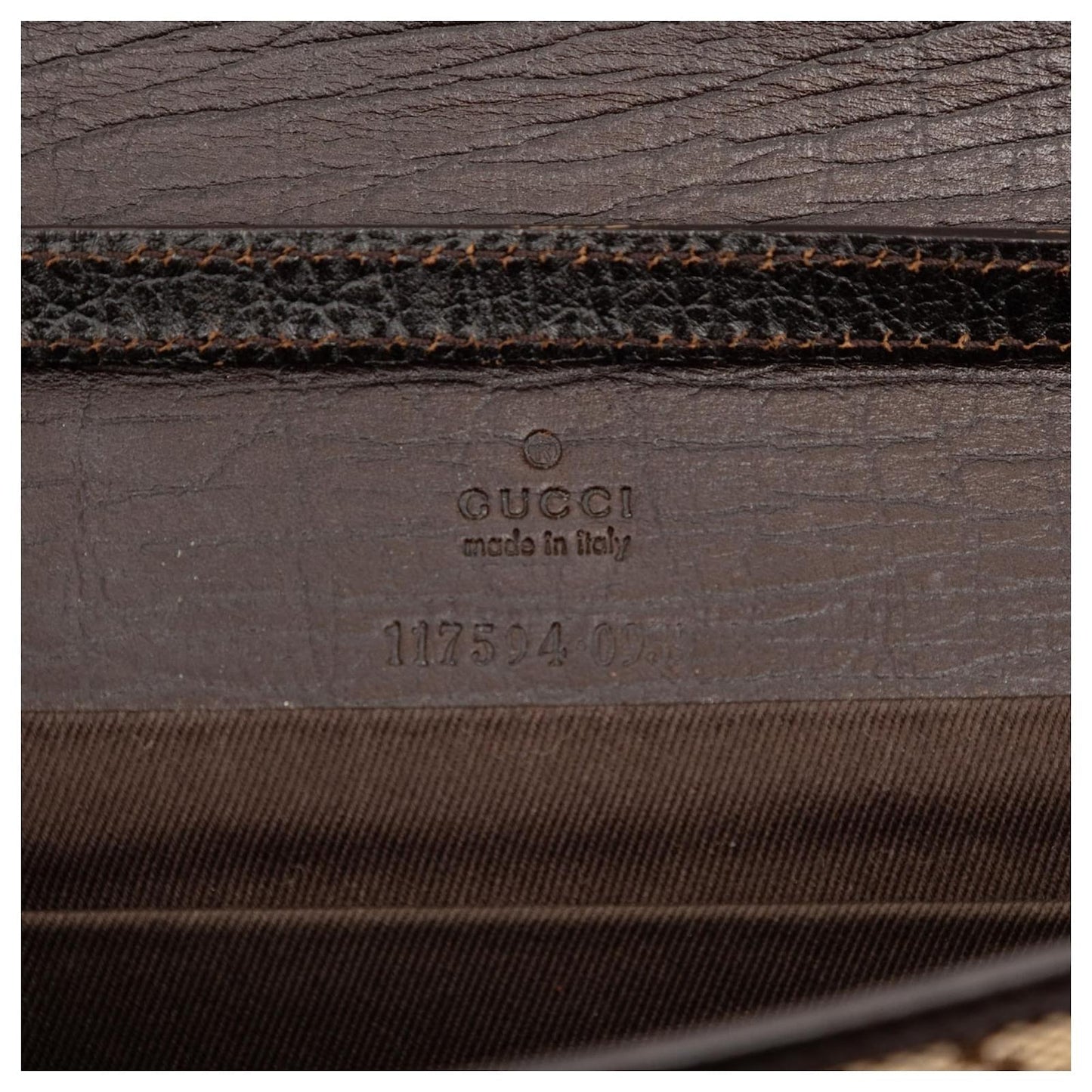 Gucci GG Canvas Bamboo Wallet Crossbody