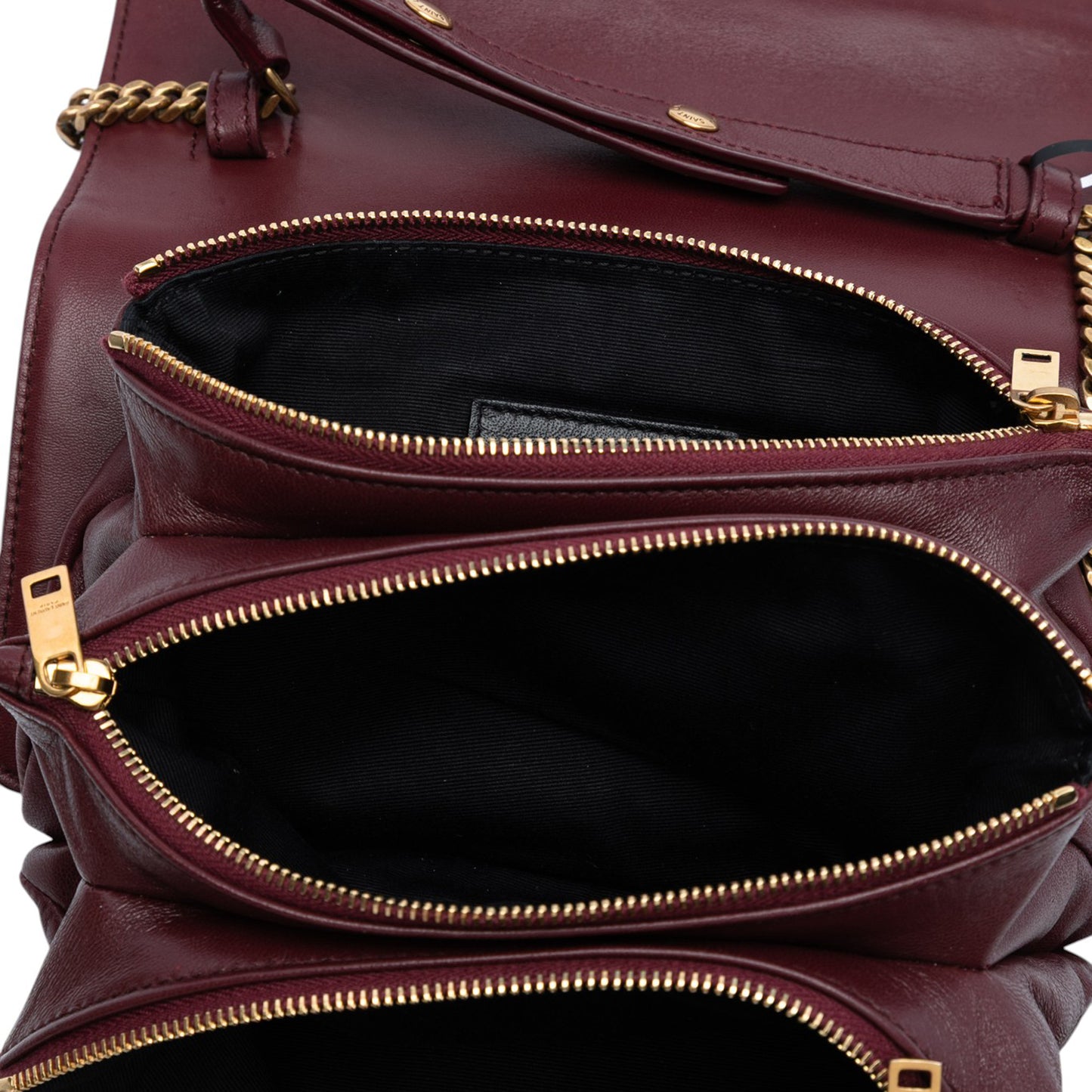 Saint Laurent Diamond Quilted Lambskin Angie Chain Bag