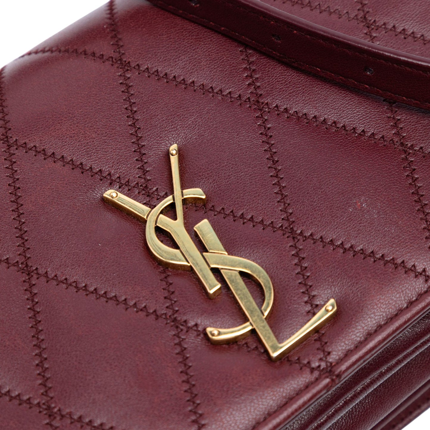 Saint Laurent Diamond Quilted Lambskin Angie Chain Bag