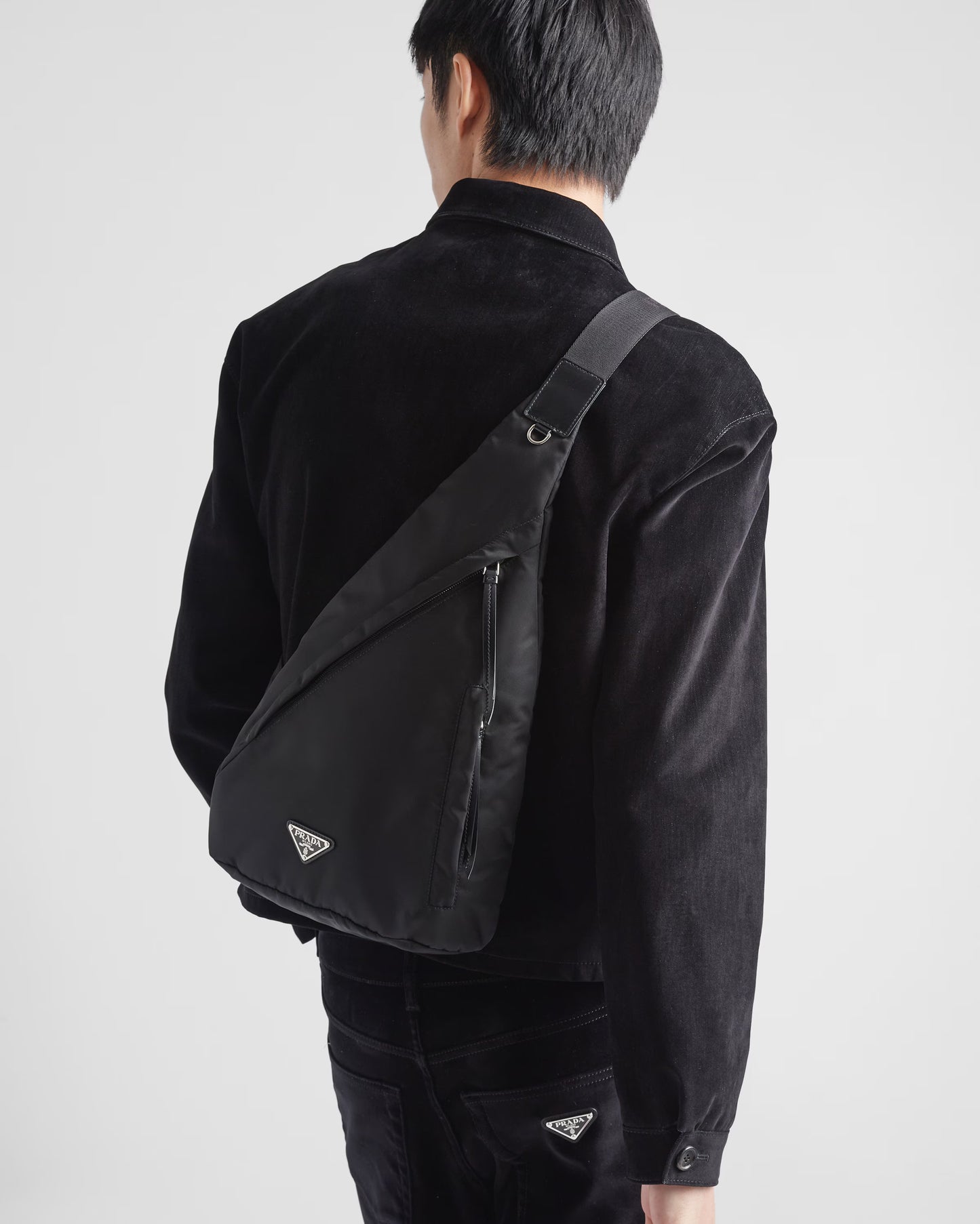 Prada Re-Nylon and leather backpack