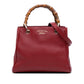Gucci Small Calfskin Bamboo Shopper Satchel
