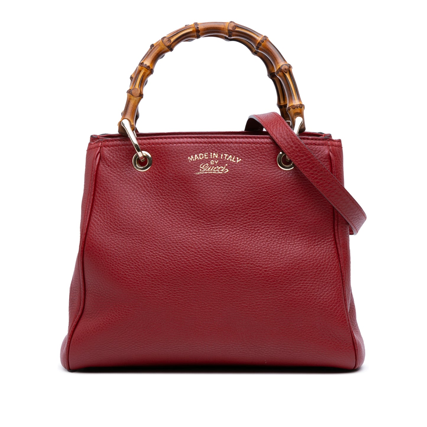 Gucci Small Calfskin Bamboo Shopper Satchel