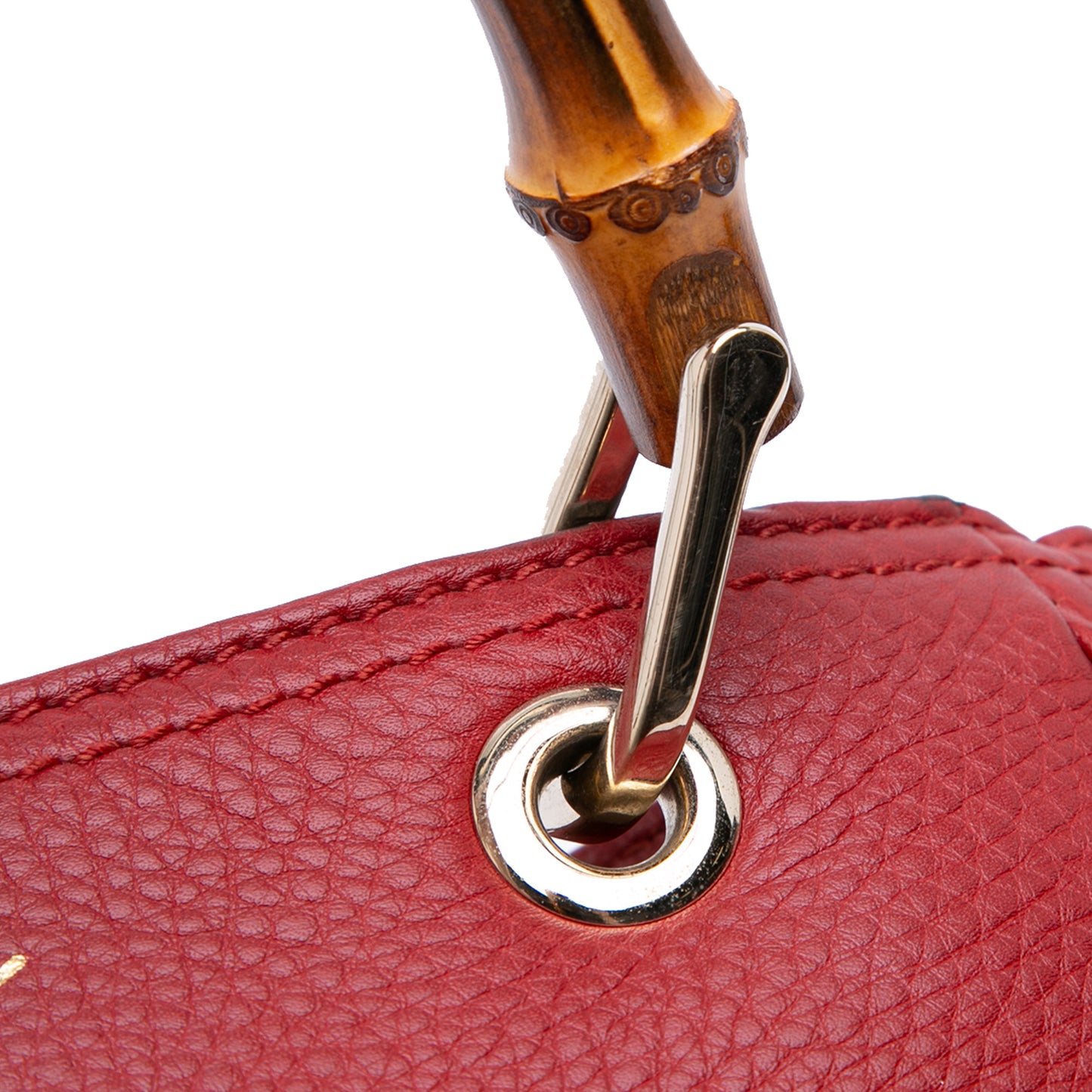 Gucci Small Calfskin Bamboo Shopper Satchel