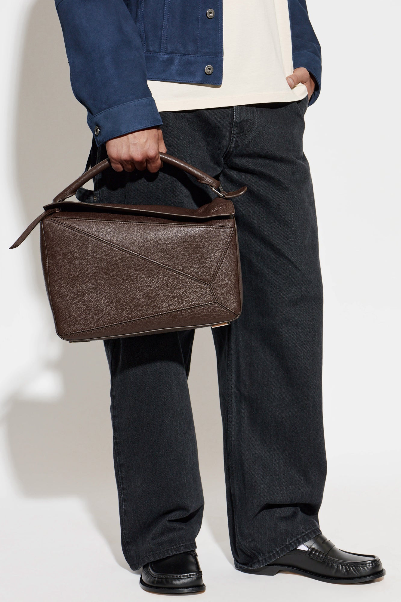 Loewe Mini Calfskin Puzzle Satchel