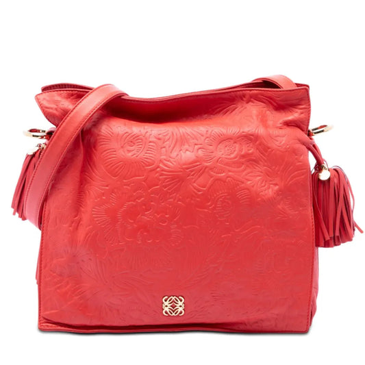 Loewe Embossed Nappa Flamenco Tassel Crossbody