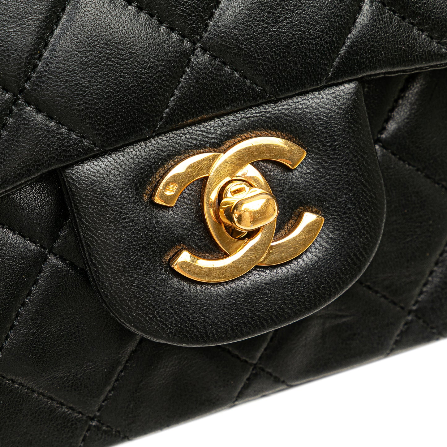 Chanel Small Classic Lambskin Double Flap Vintage