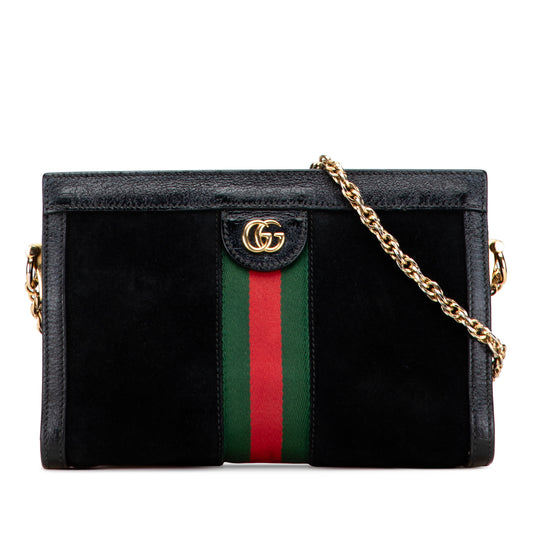 Gucci Small Suede Ophidia Chain Crossbody