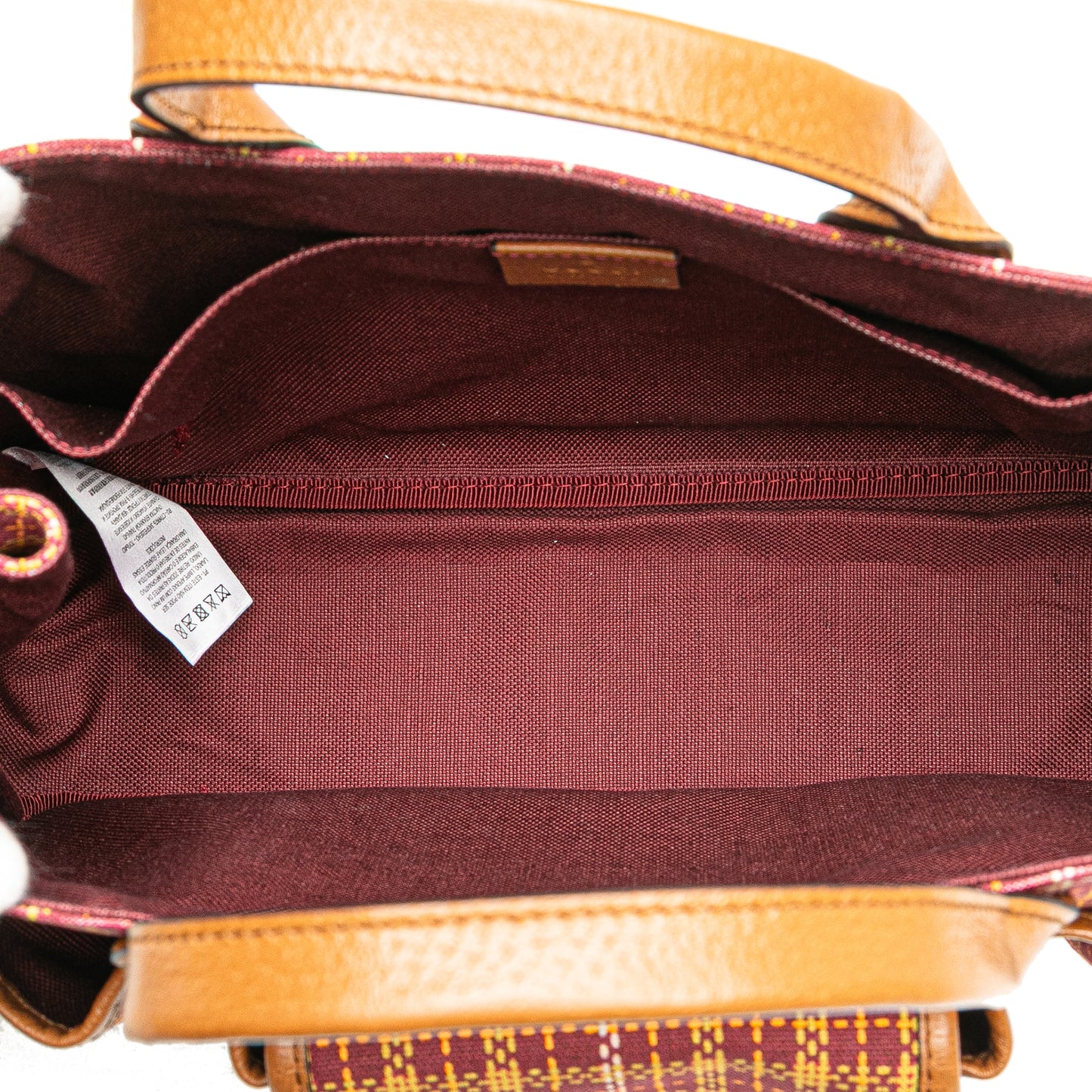 Gucci Checkered Wool Childrens Pocket Handbag