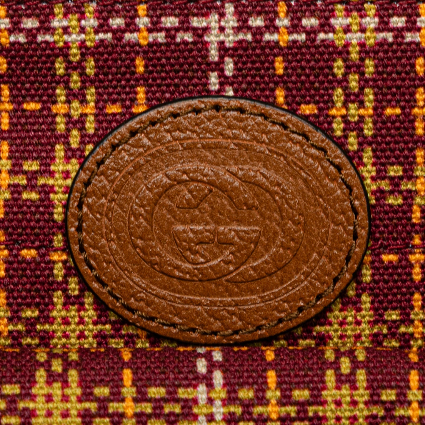 Gucci Checkered Wool Childrens Pocket Handbag