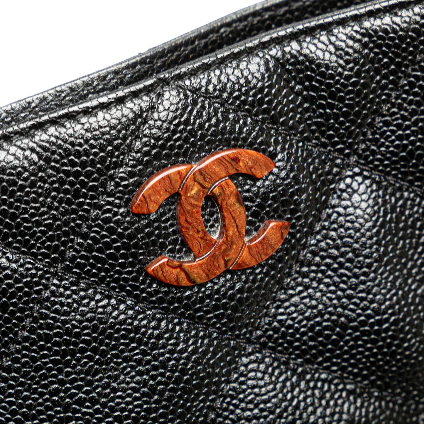 Chanel CC Tortoise Chain Tote Bag