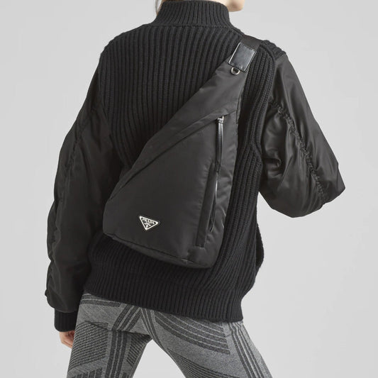 Prada Re-Nylon and leather backpack