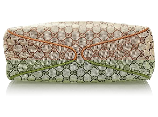 Bolso de hombro de lona Gucci GG