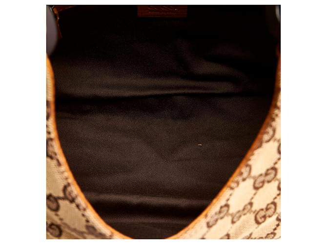 Bolso de hombro de lona Gucci GG