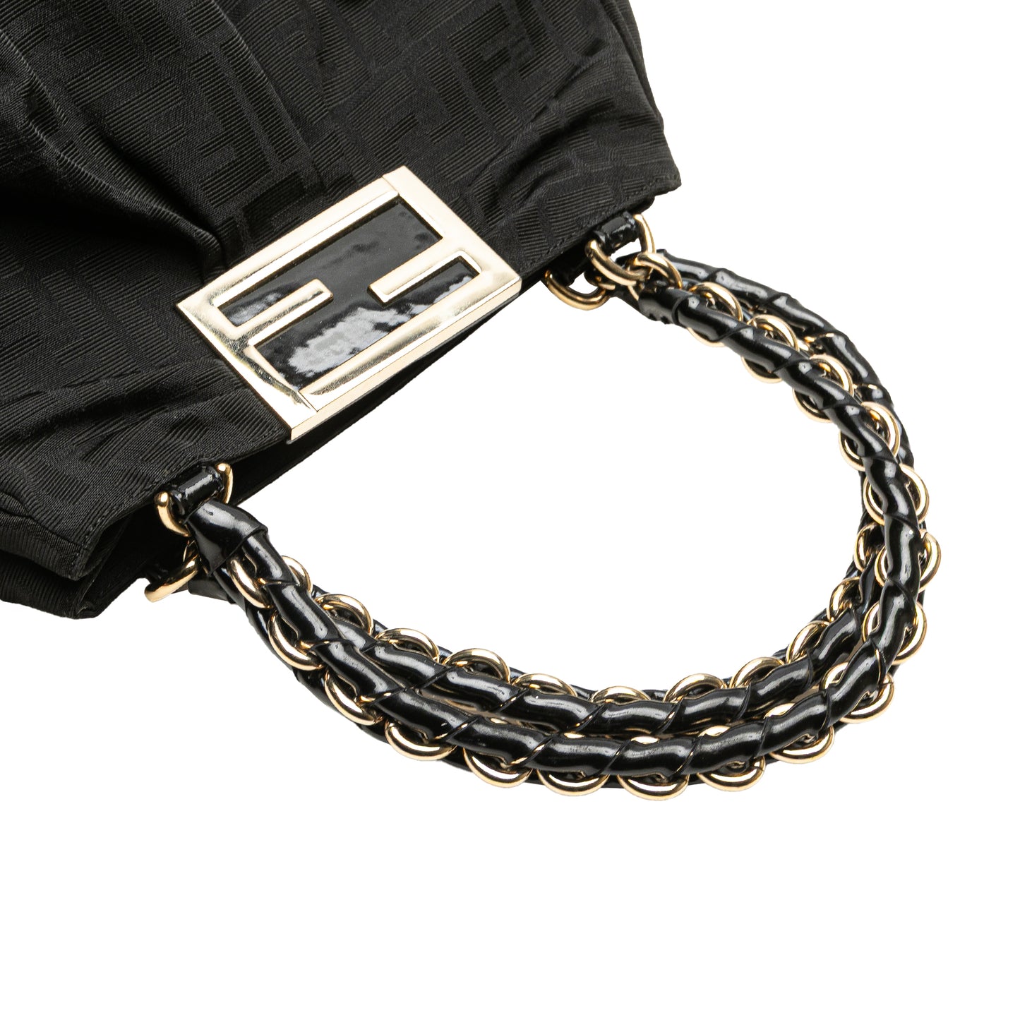 Fendi Small Zucca Canvas Mia Chain Tote