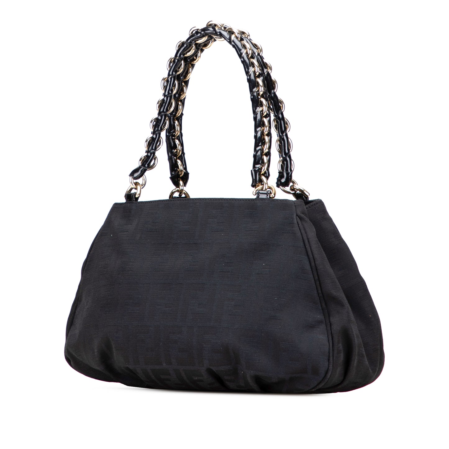 Fendi Small Zucca Canvas Mia Chain Tote