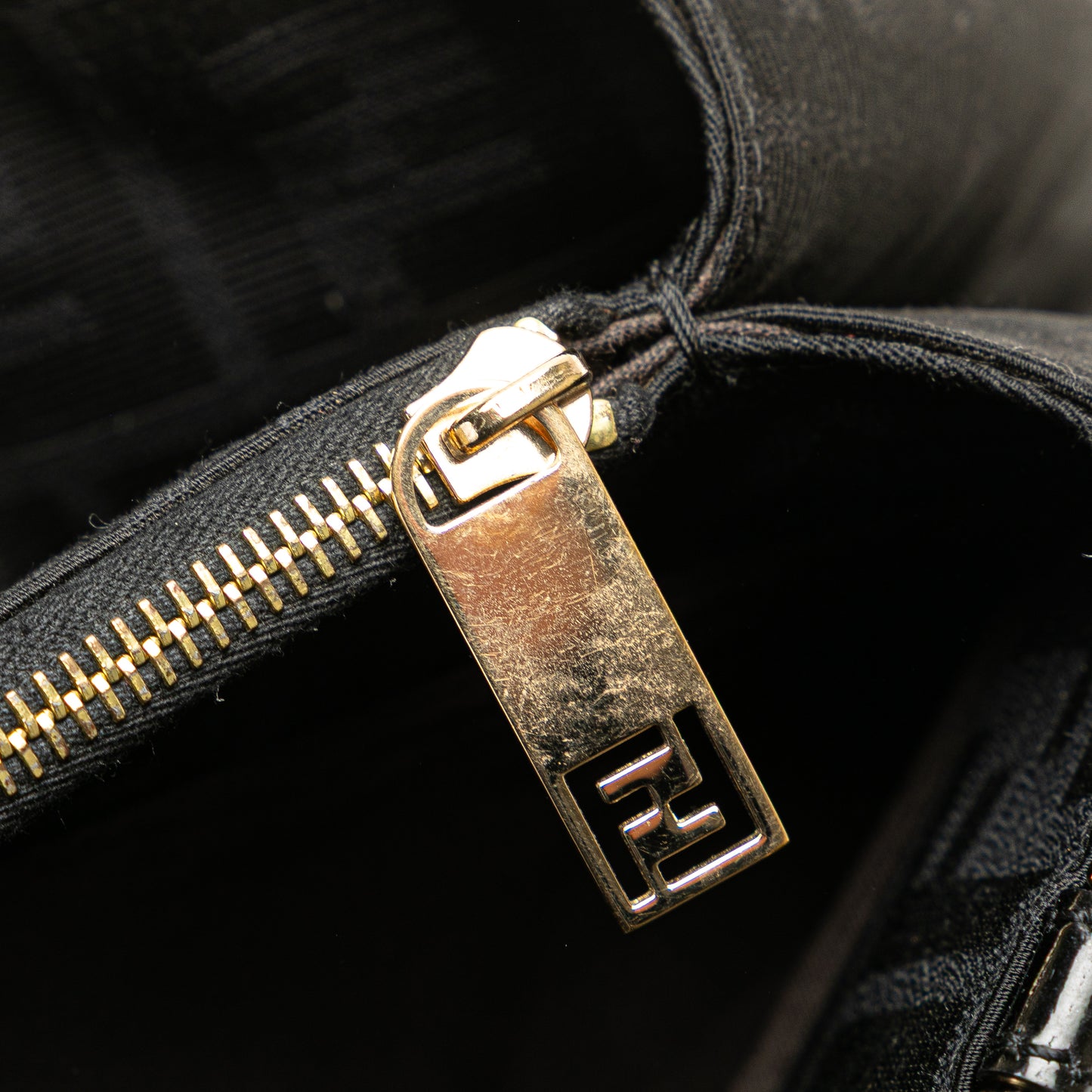 Fendi Small Zucca Canvas Mia Chain Tote