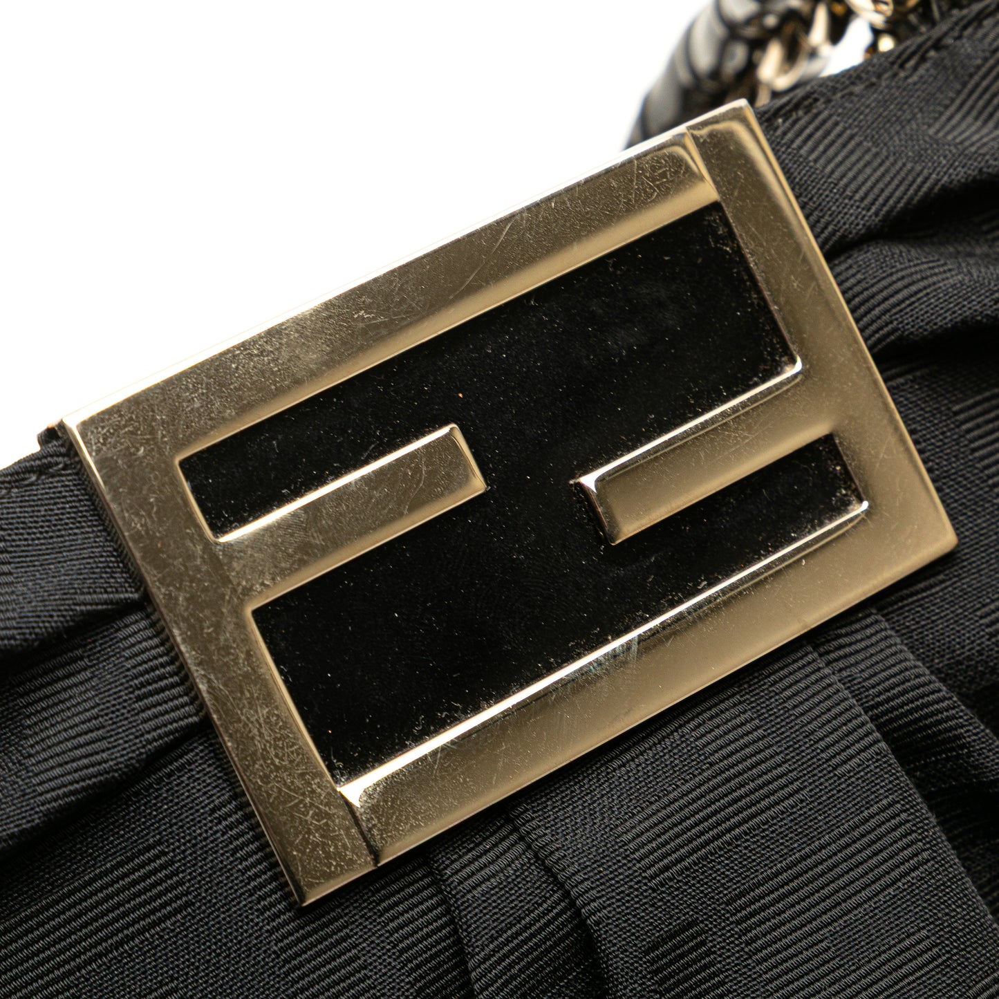 Fendi Small Zucca Canvas Mia Chain Tote