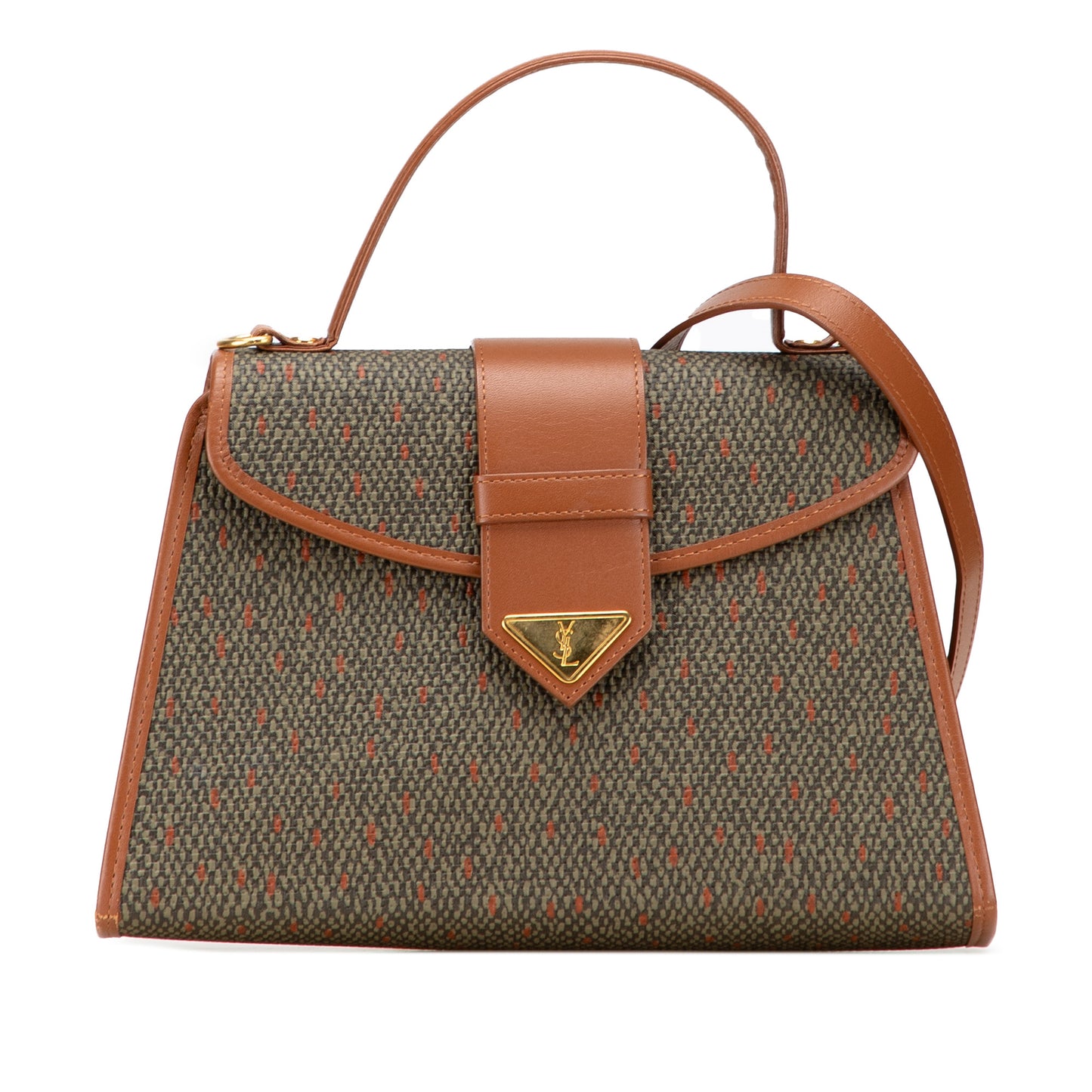 YSL Coated Canvas Satchel